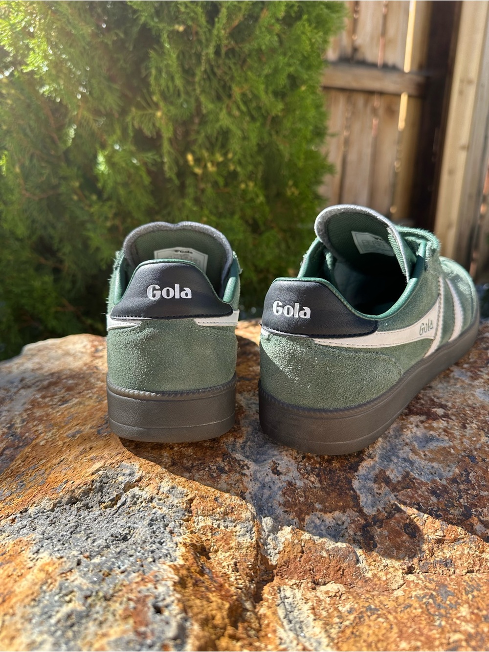 Gola Evergreen & White Suede Classic Viper - Picture 2 of 6